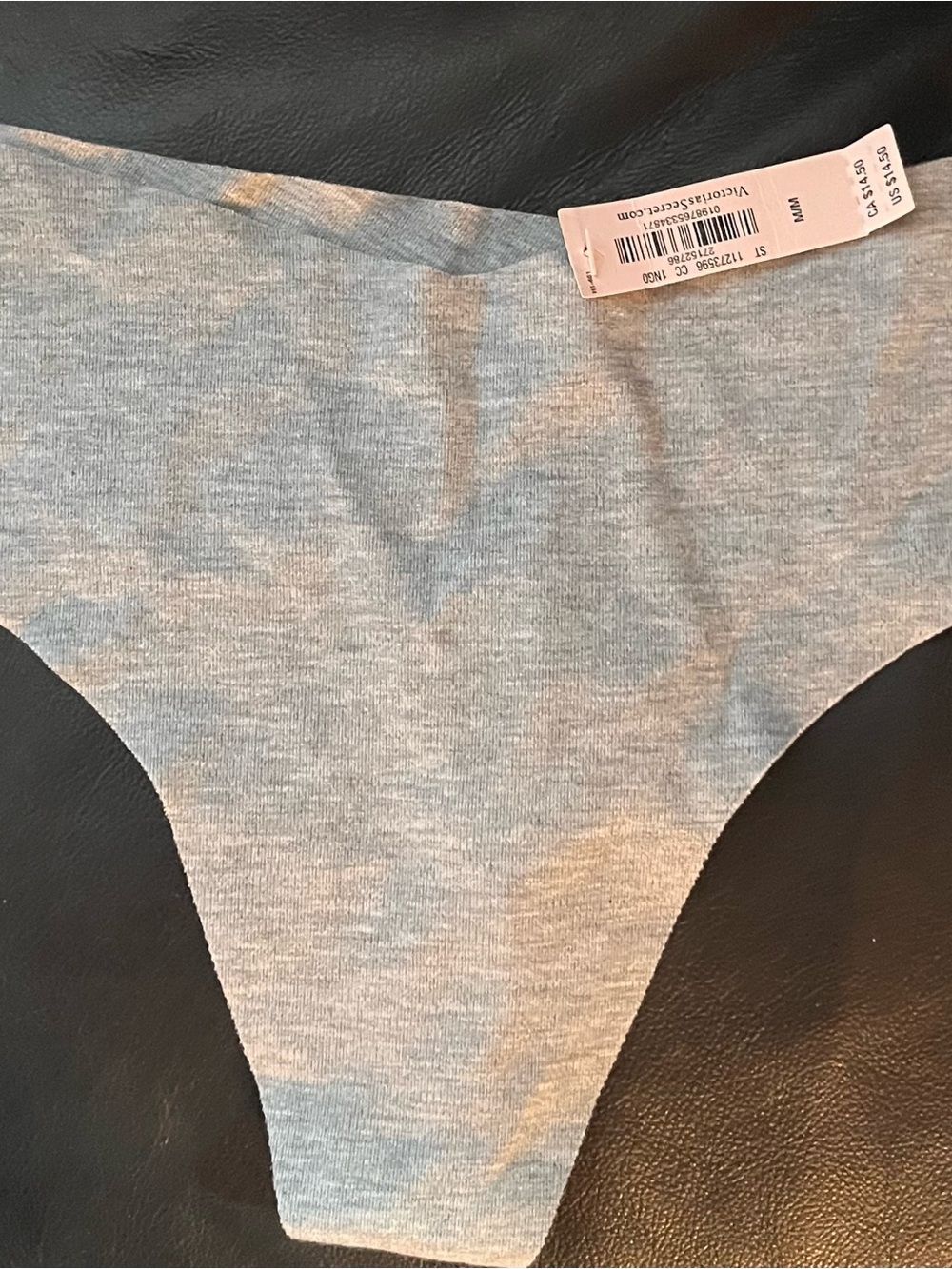 NWT Gray Cotton Stretch Victoria Secret Thong